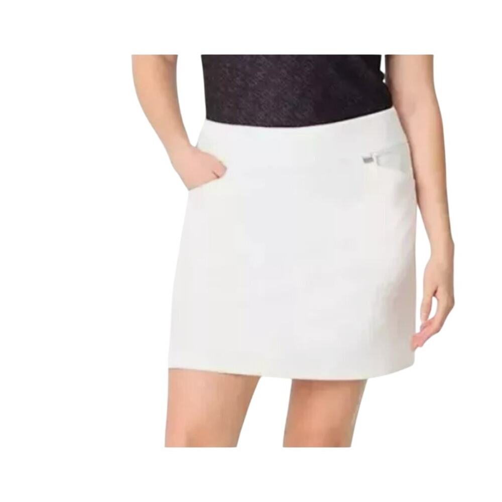 Greg Norman Woman White PlayDry Golf Tennis Skort  XXL